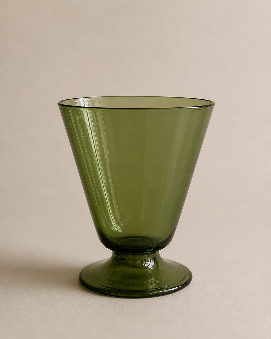 Italian Neo-Classical Green Glass Medici Vase