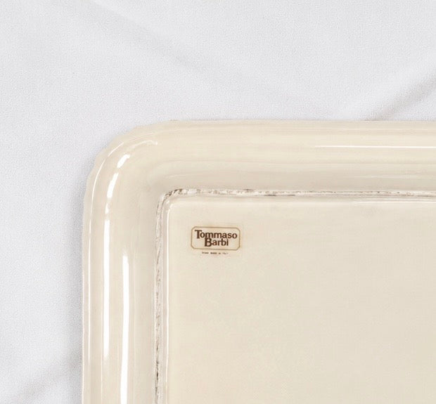 Tomasso Barbi Ceramic & Brass Tray