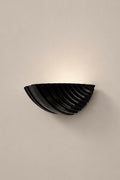 Pair of Black Murano Glass Wall Lamp