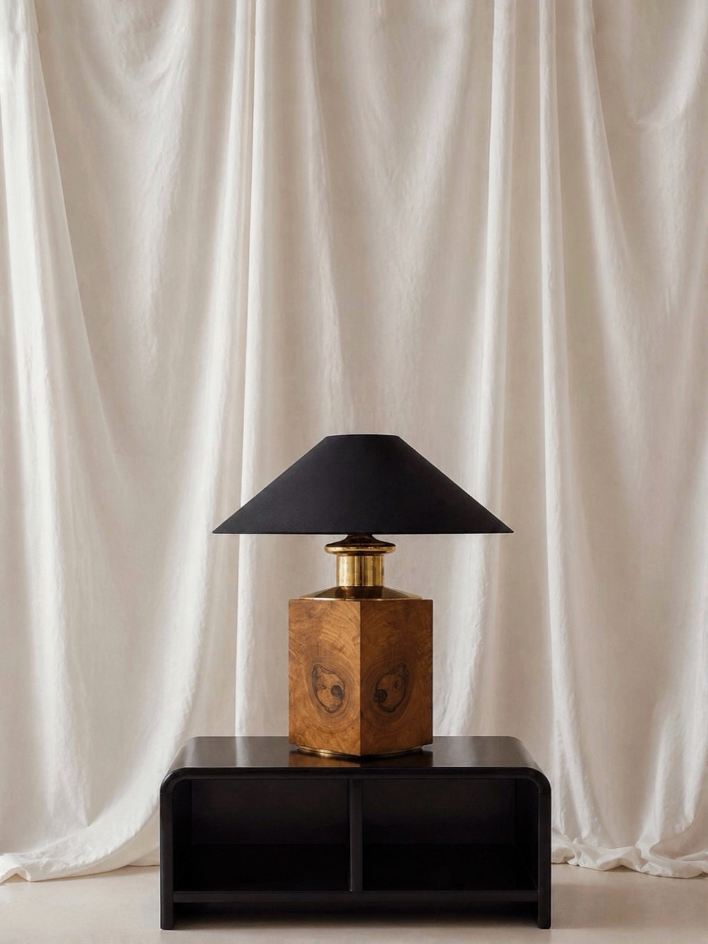 Pair of Solid Wood Table Lamps