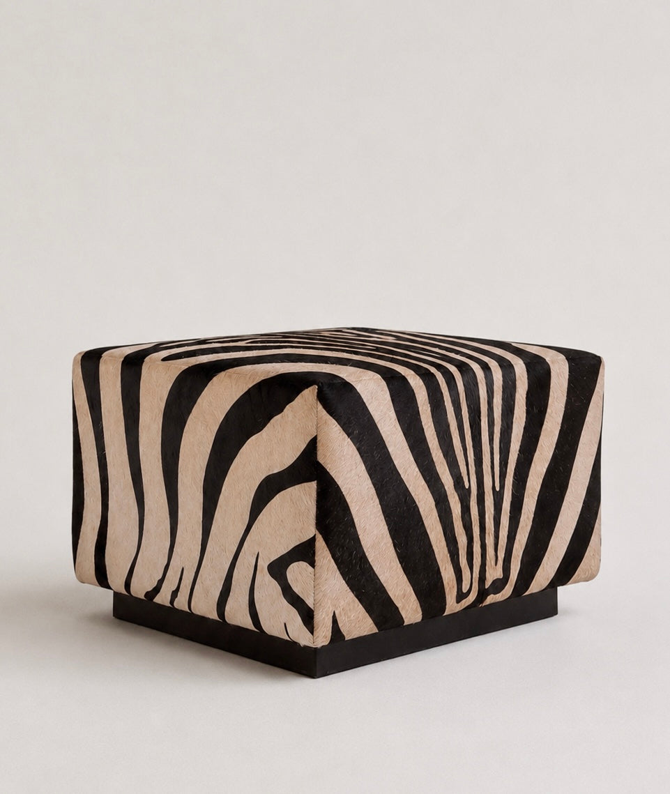 Zebra Ottoman