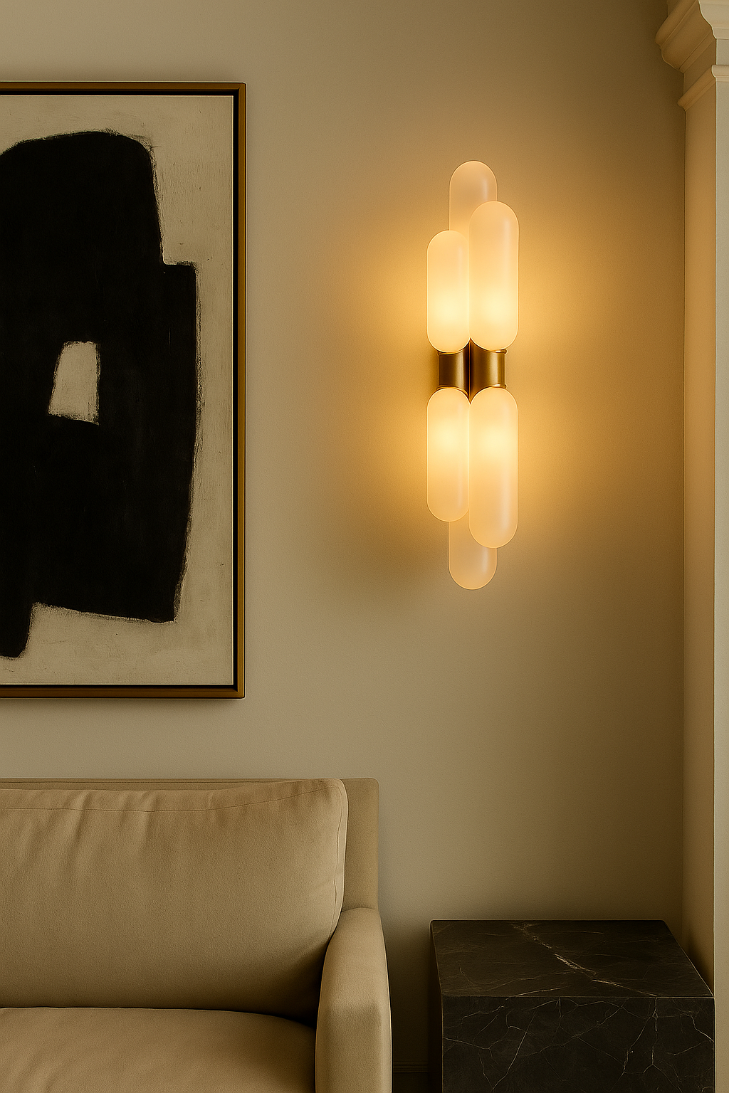 Pair of Torpedo Wall Sconces