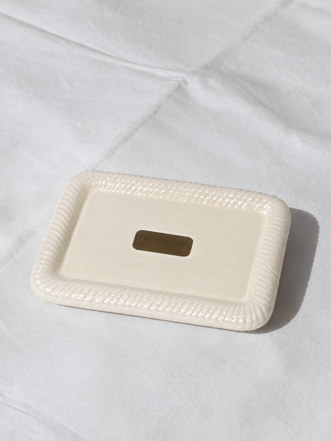 Tomasso Barbi Ceramic & Brass Tray