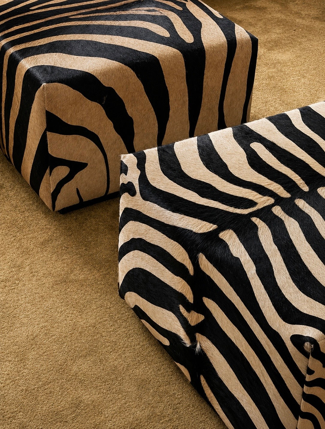 Zebra Ottoman