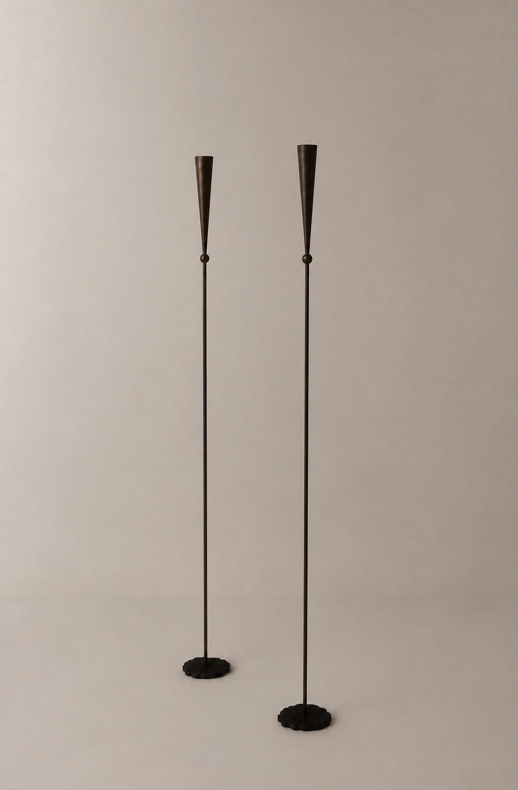 Pieter Spruyt Copper Candle Holders