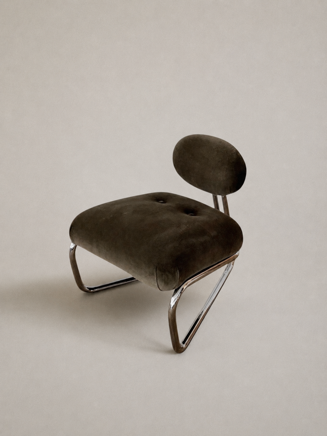 Low Tubular Lounge Chair