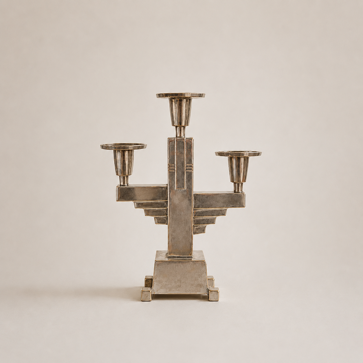 Art Deco Three Armed Candelabra