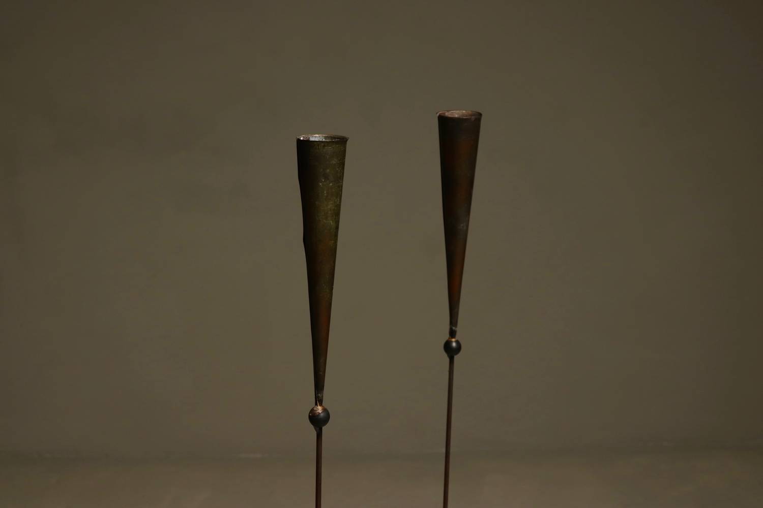 Pieter Spruyt Copper Candle Holders