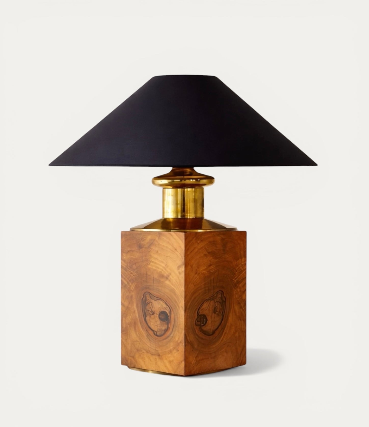 Pair of Solid Wood Table Lamps