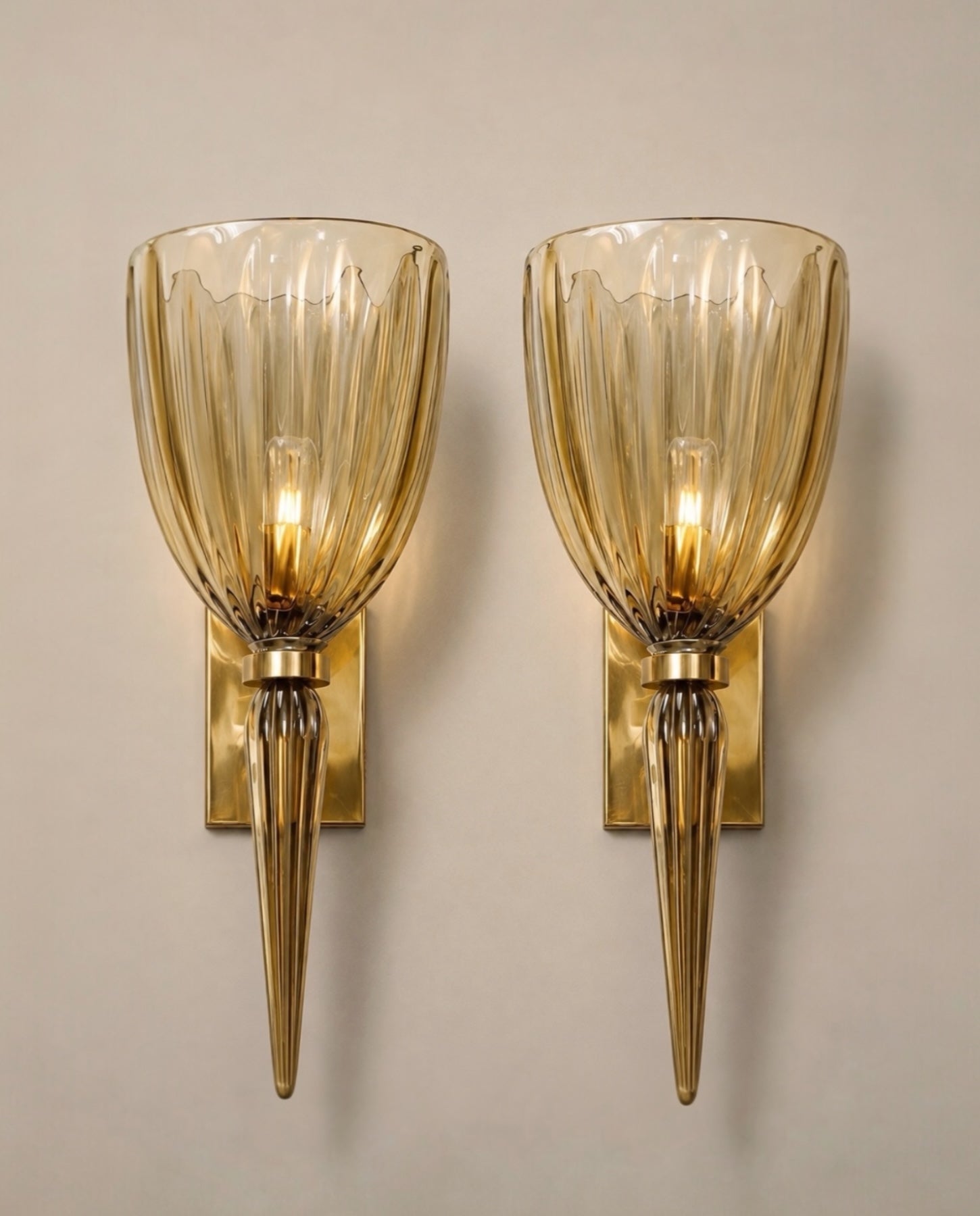 Pair of Murano Glass Sconces